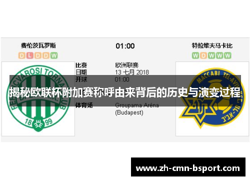 揭秘欧联杯附加赛称呼由来背后的历史与演变过程 揭秘欧联杯附加赛称呼由来背后的历史与演变过程